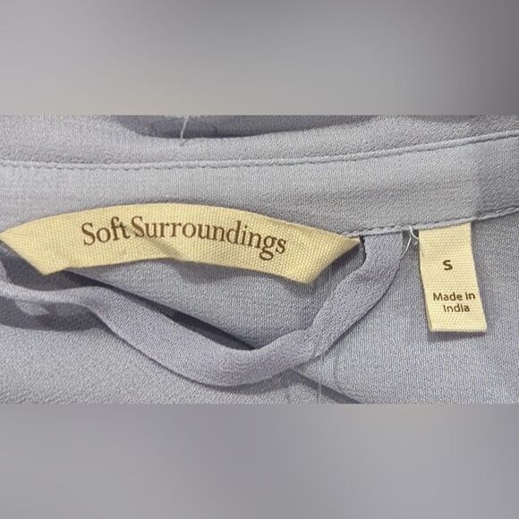 Soft Surroundings Mallorca embroidered sheer maxi dress size S NWT - Picture 8 of 10